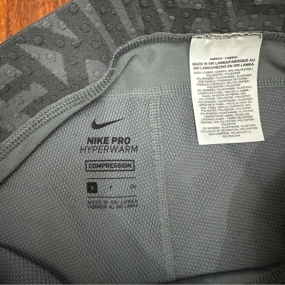 Nike Pro Hyperwarm Compression Tights Size Small - Picture 7 of 10